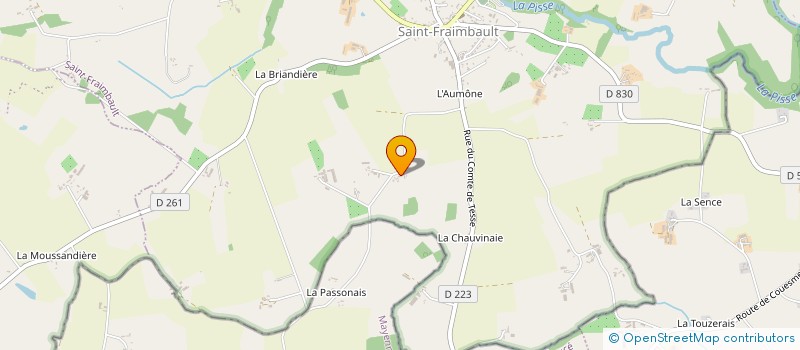 localisation de l'entreprise MONSIEUR SYLVAIN FERRE à SAINT-FRAIMBAULT