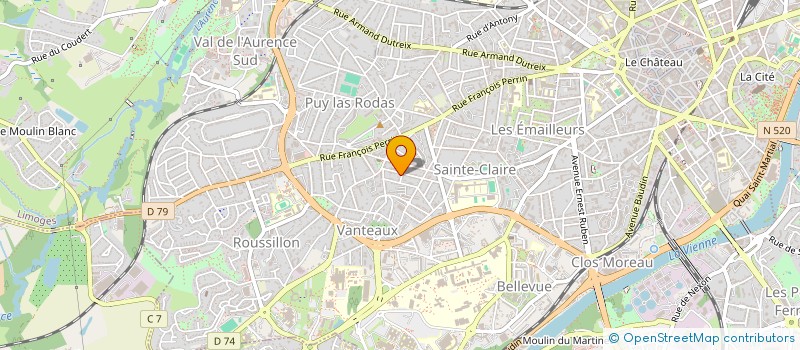 localisation de l'entreprise MONSIEUR SYLVAIN FERRE à LIMOGES