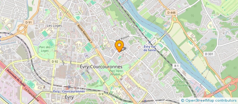 localisation de l'entreprise MONSIEUR SYLVAIN FERRIEU  EVRY-COURCOURONNES