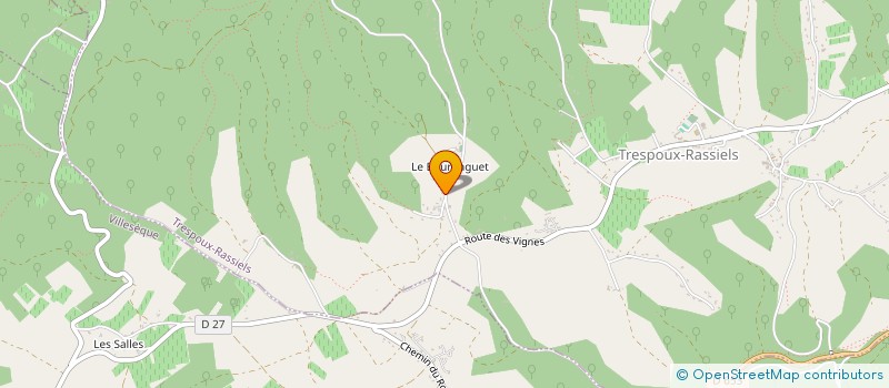 localisation de l'entreprise MONSIEUR SYLVAIN FERRON  TRESPOUX-RASSIELS