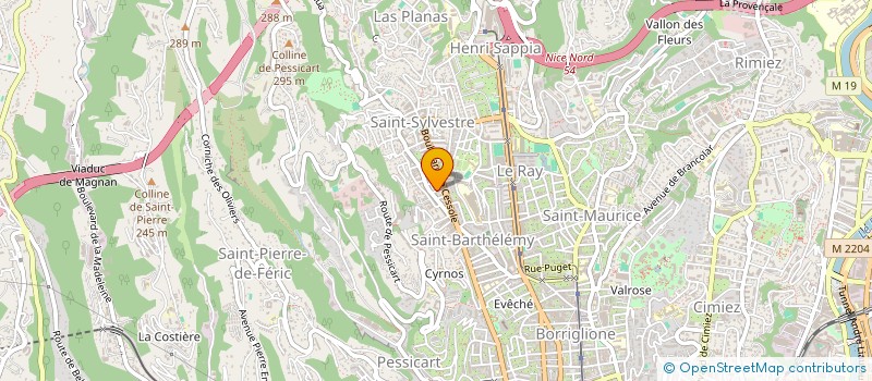localisation de l'entreprise MONSIEUR SYLVAIN FIEVET  NICE