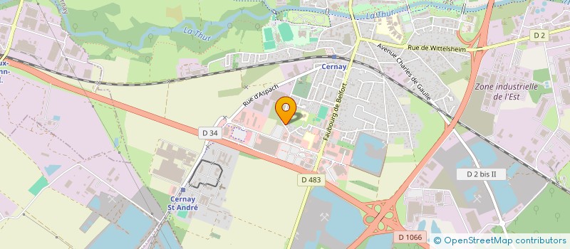 localisation de l'entreprise MONSIEUR SYLVAIN FLIELLER  CERNAY