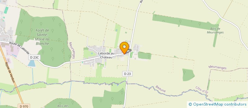 localisation de l'entreprise MONSIEUR SYLVAIN FONTAINE  MEURSANGES