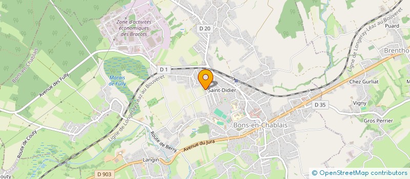 localisation de l'entreprise MONSIEUR SYLVAIN FONTAN  BONS-EN-CHABLAIS