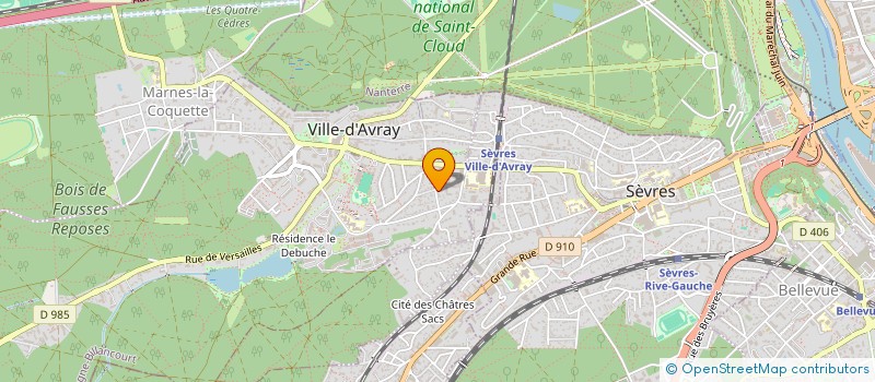 localisation de l'entreprise MONSIEUR SYLVAIN FORESTIER  VILLE D'AVRAY