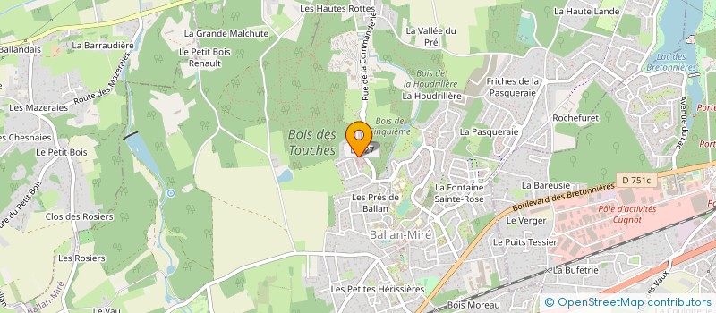 localisation de l'entreprise MONSIEUR SYLVAIN FORTE à BALLAN-MIRE