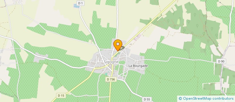 localisation de l'entreprise MONSIEUR SYLVAIN FOUCHER  SIGOGNE