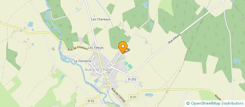 localisation de l'entreprise MONSIEUR SYLVAIN FOUGERON à AUTRY-LE-CHATEL