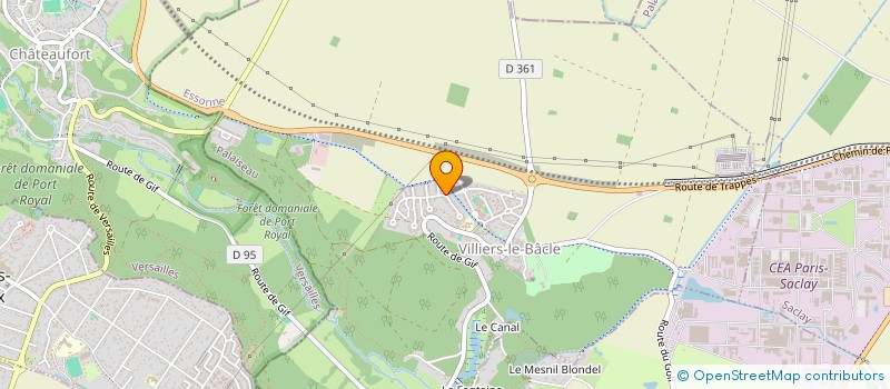 localisation de l'entreprise MONSIEUR SYLVAIN FRANCHET  VILLIERS-LE-BACLE