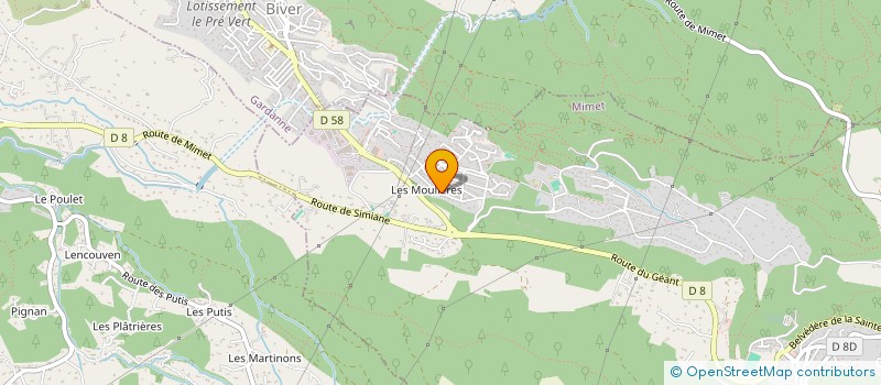 localisation de l'entreprise MONSIEUR SYLVAIN FRANCONE  MIMET