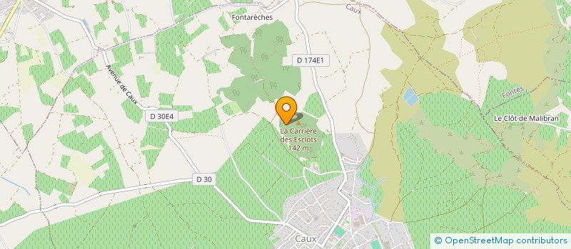 localisation de l'entreprise MONSIEUR SYLVAIN FRONTY  CAUX