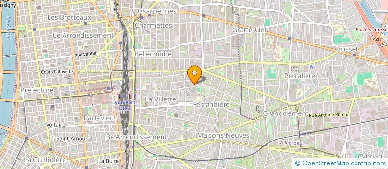 localisation de l'entreprise MONSIEUR SYLVAIN GALLI  VILLEURBANNE