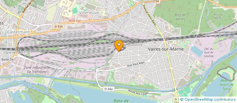 localisation de l'entreprise MONSIEUR SYLVAIN GANIER  VAIRES-SUR-MARNE