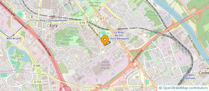 localisation de l'entreprise MONSIEUR SYLVAIN GARES  EVRY-COURCOURONNES