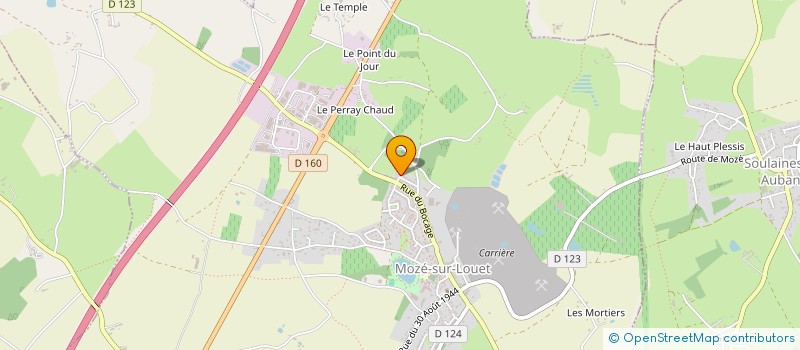 localisation de l'entreprise MONSIEUR SYLVAIN GASTE  MOZE-SUR-LOUET