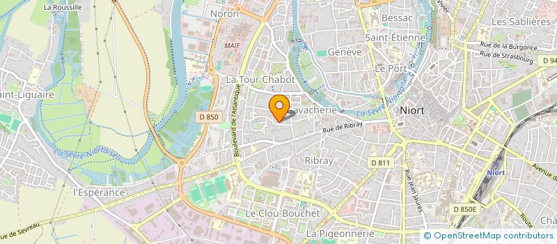 localisation de l'entreprise MONSIEUR SYLVAIN GAUDEFROY à NIORT