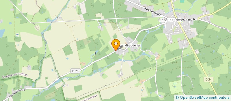 localisation de l'entreprise MONSIEUR SYLVAIN GAUDIN  CLERE-LES-PINS