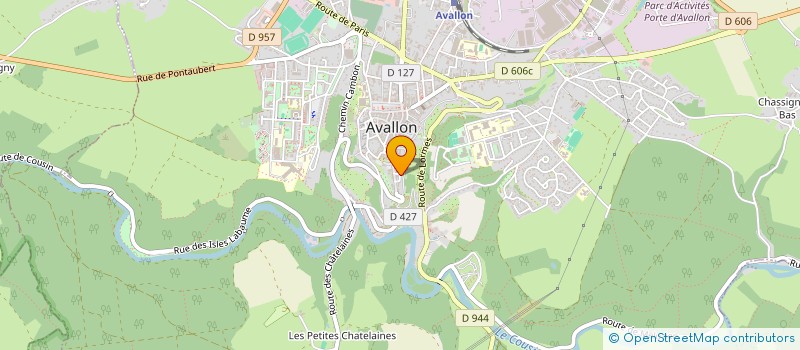 localisation de l'entreprise MONSIEUR SYLVAIN GAUTHIER à AVALLON