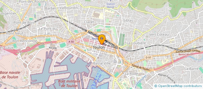 localisation de l'entreprise MONSIEUR SYLVAIN GAUTHIER  TOULON