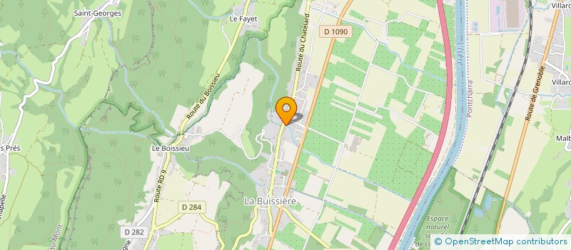 localisation de l'entreprise MONSIEUR SYLVAIN GAYET  LA BUISSIERE