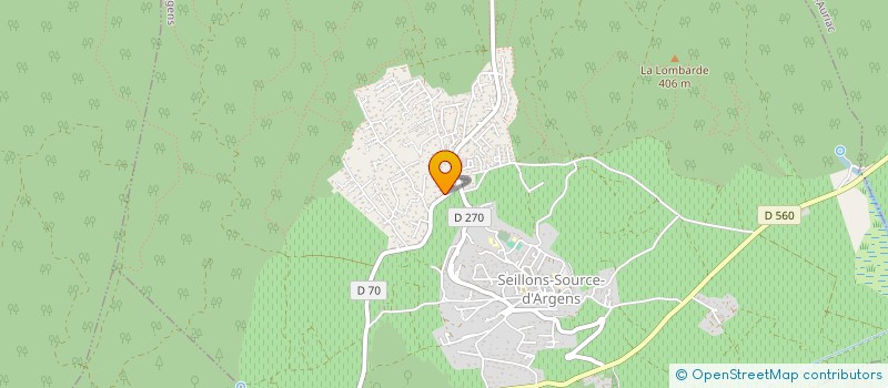 localisation de l'entreprise MONSIEUR SYLVAIN GELEOC  SEILLONS-SOURCE-D'ARGENS