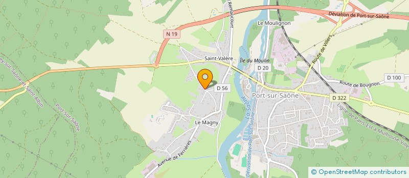 localisation de l'entreprise MONSIEUR SYLVAIN GENET  CHARGEY-LES-PORT