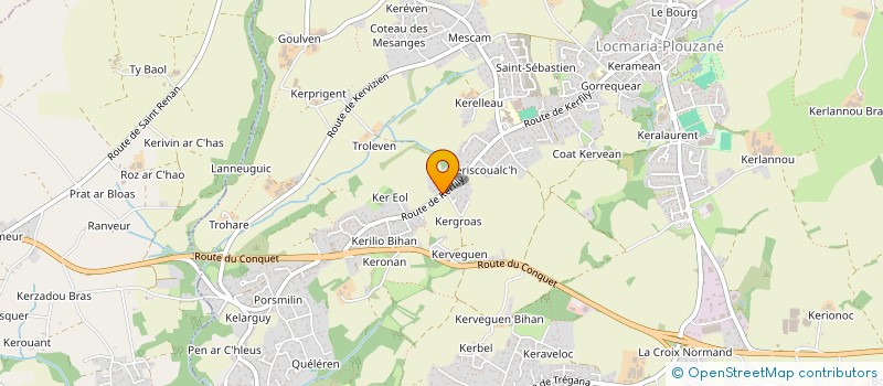 localisation de l'entreprise MONSIEUR SYLVAIN GERARD  LOCMARIA-PLOUZANE