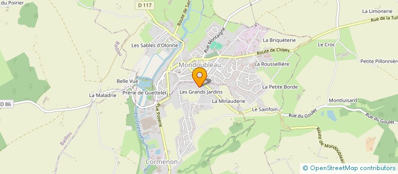 localisation de l'entreprise MONSIEUR SYLVAIN GERAY  COUETRON-AU-PERCHE