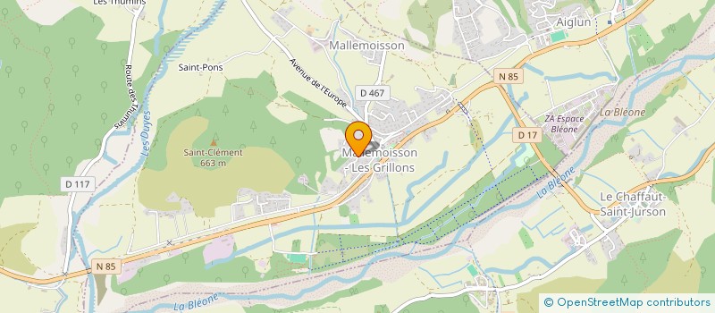 localisation de l'entreprise MONSIEUR SYLVAIN GERBINO  MALLEMOISSON