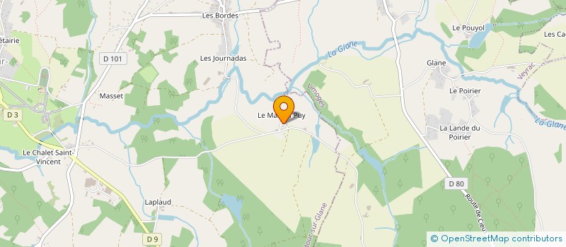 localisation de l'entreprise MONSIEUR SYLVAIN GERMOND  ORADOUR-SUR-GLANE