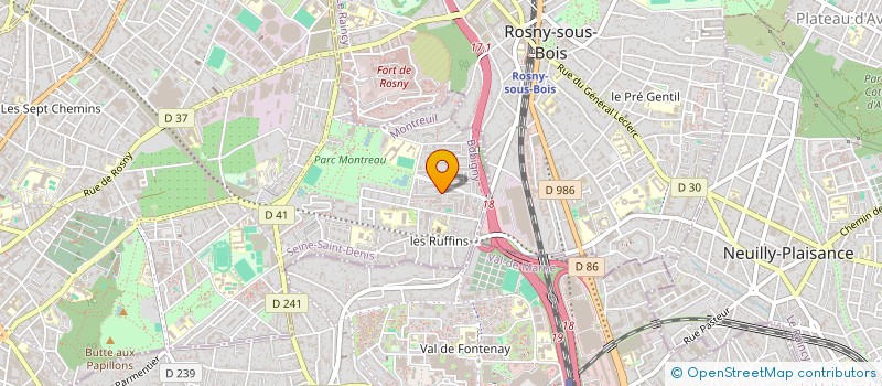 localisation de l'entreprise MONSIEUR SYLVAIN GERVELAS à MONTREUIL