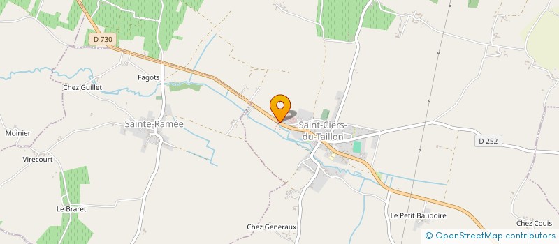 localisation de l'entreprise MONSIEUR SYLVAIN GIBAUD  SAINT-CIERS-DU-TAILLON