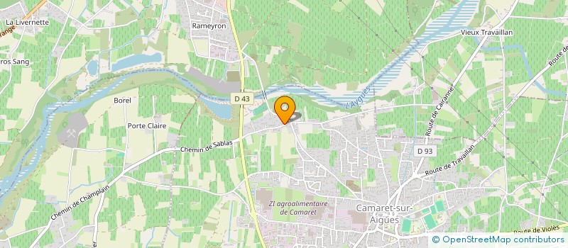 localisation de l'entreprise MONSIEUR SYLVAIN GILLE  CAMARET-SUR-AIGUES