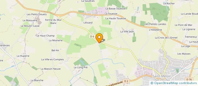 localisation de l'entreprise MONSIEUR SYLVAIN GILLET  SAINT-MELOIR-DES-ONDES