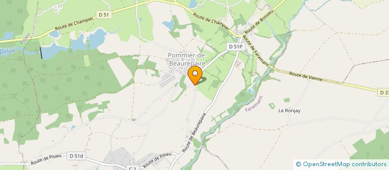 localisation de l'entreprise MONSIEUR SYLVAIN GIMENEZ  POMMIER-DE-BEAUREPAIRE