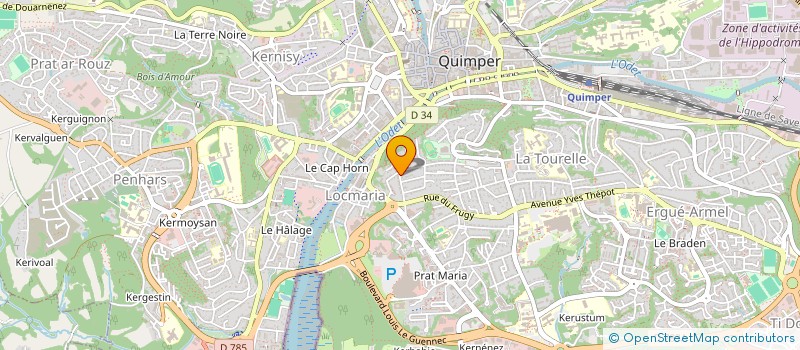 localisation de l'entreprise MONSIEUR SYLVAIN GIRARD à QUIMPER