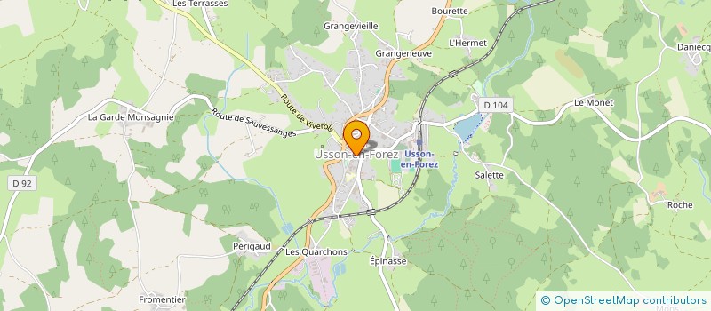 localisation de l'entreprise MONSIEUR SYLVAIN GODEFROY  USSON-EN-FOREZ