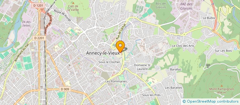 localisation de l'entreprise MONSIEUR SYLVAIN GORET à ANNECY