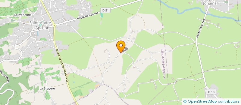 localisation de l'entreprise MONSIEUR SYLVAIN GOUTAUDIER  SAINT-ANDRE-D'APCHON
