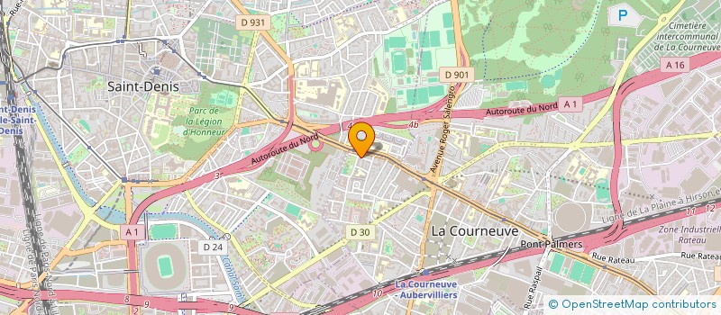 localisation de l'entreprise MONSIEUR SYLVAIN GRAFF à LA COURNEUVE