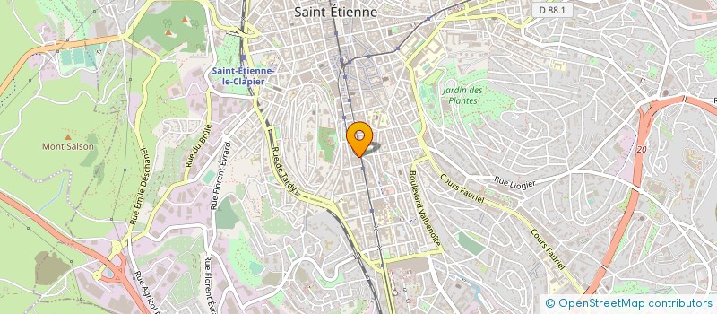 localisation de l'entreprise MONSIEUR SYLVAIN GRAS  SAINT-ETIENNE