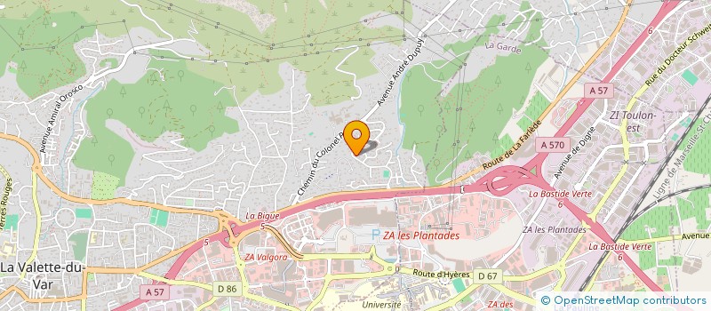 localisation de l'entreprise MONSIEUR SYLVAIN GRAVELLE à LA VALETTE-DU-VAR