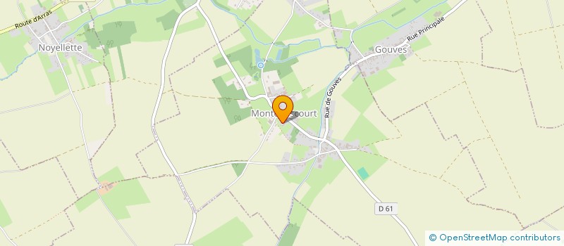 localisation de l'entreprise MONSIEUR SYLVAIN GRIVON  MONTENESCOURT
