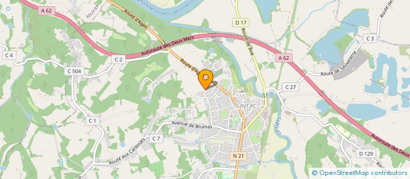 localisation de l'entreprise MONSIEUR SYLVAIN GUERRIN  LAYRAC