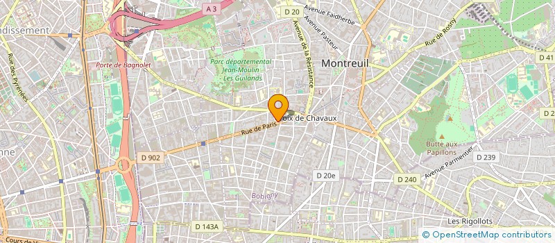 localisation de l'entreprise MONSIEUR SYLVAIN GUIARD à MONTREUIL