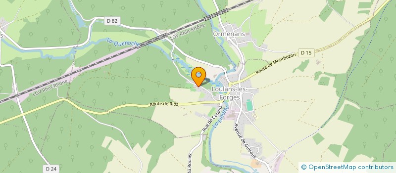 localisation de l'entreprise MONSIEUR SYLVAIN GUIGNARD  LOULANS-VERCHAMP