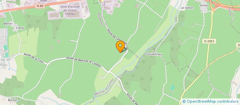 localisation de l'entreprise MONSIEUR SYLVAIN GUILAINE  BEYCHAC-ET-CAILLAU