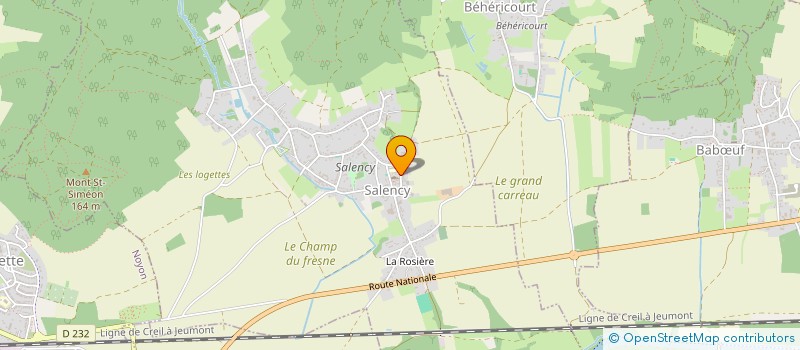 localisation de l'entreprise MONSIEUR SYLVAIN GUILBAULT  SALENCY