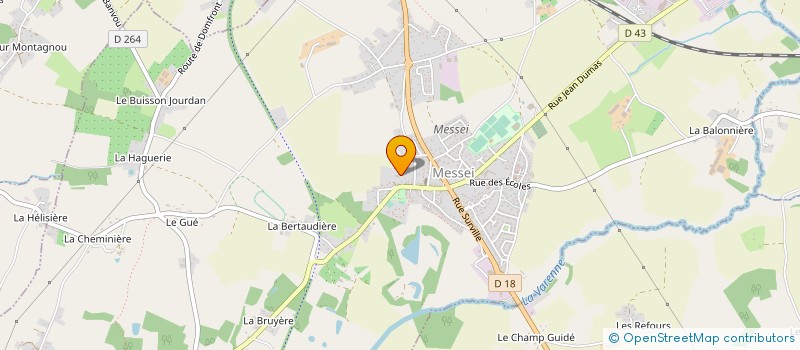 localisation de l'entreprise MONSIEUR SYLVAIN GUILLAUME à MESSEI