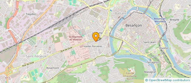 localisation de l'entreprise MONSIEUR SYLVAIN GUILLEMOT  BESANCON